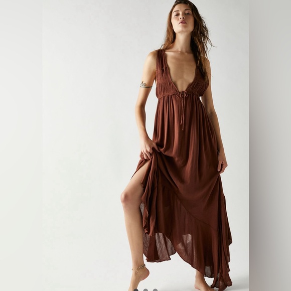 Free People Dresses & Skirts - Free People Showstopper Midi Desert Topaz NWOT Small